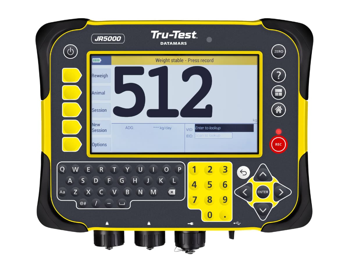 JR5000 ( Monitor de pesaje- IDE/IDV- Apartador de 5 vias por peso- Calculo GDM/GPV/DIAS - resumenes y graficos.) + BT y WI-FI