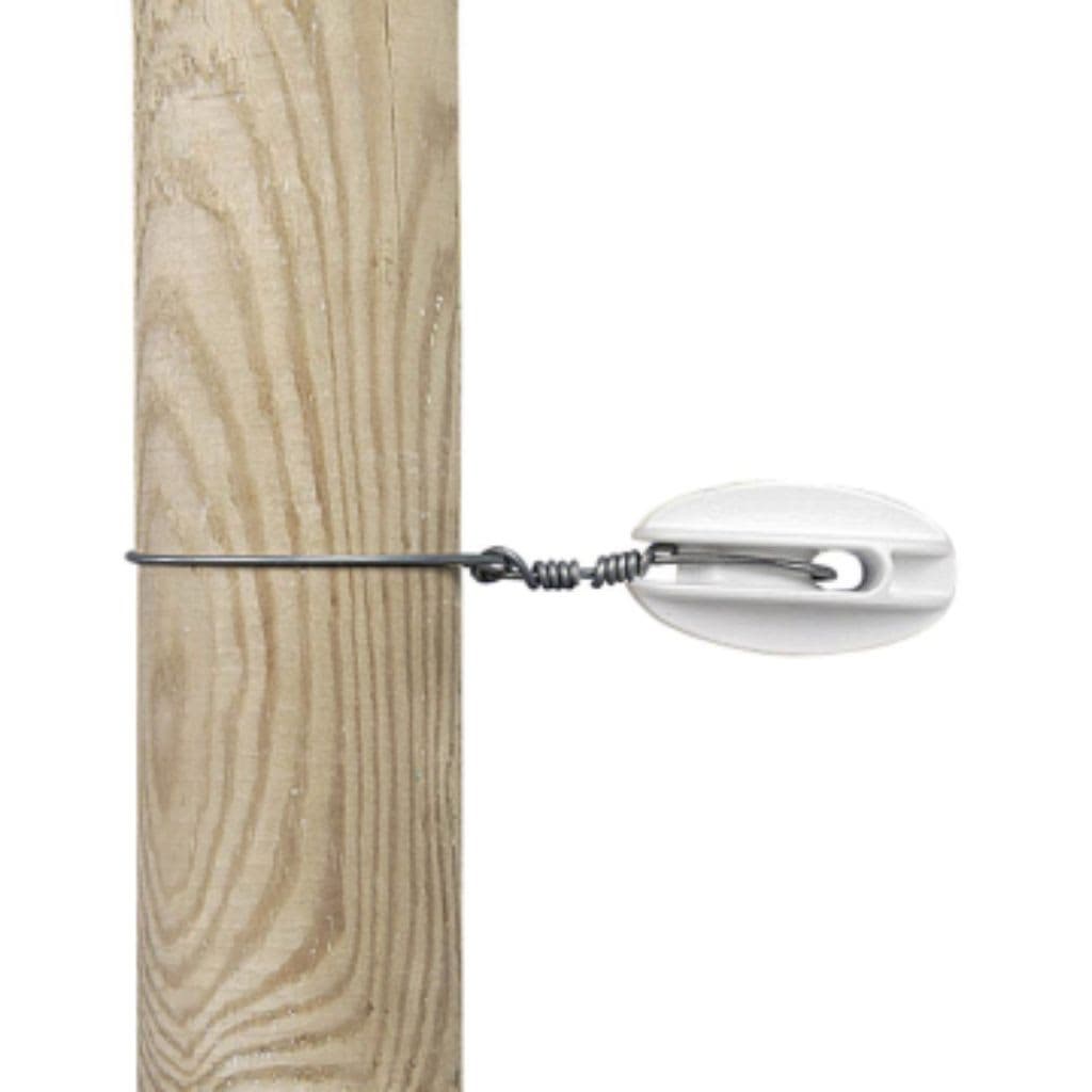 Gallagher Aislador terminal blanco Alta Tension Pack 25 unidades